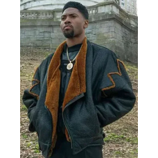 Power Book III London Brown Shearling Jacket